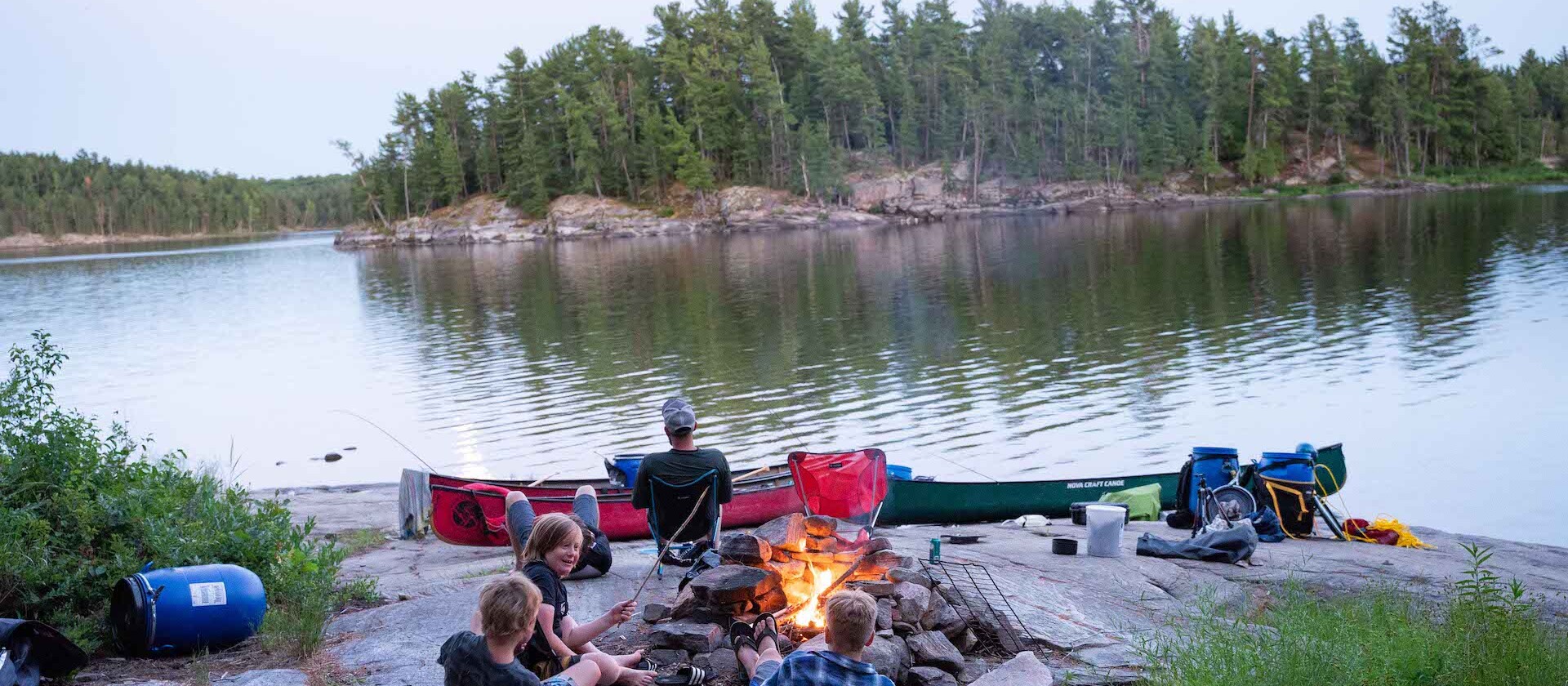 Campsite with clearance river